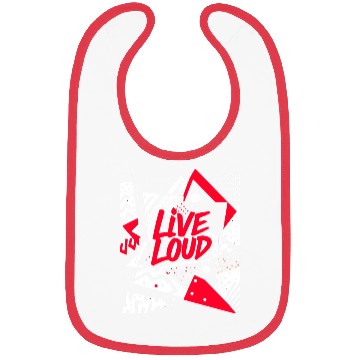 Discover Live Loud Bold Typography Bibs