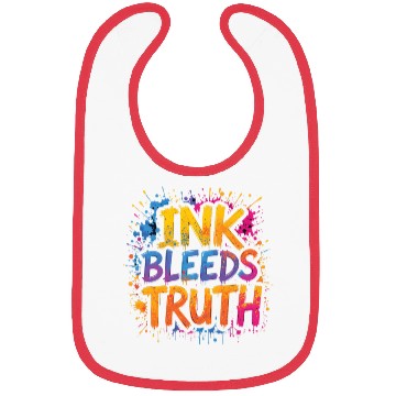 Discover INK BLEEDS TRUTH - Bold Graffiti Style Typography Bibs