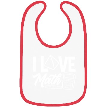Discover Math Teacher I Love Math Geometric Vibes Bibs