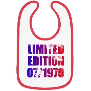 Discover 55th birthday Limited Edition 07/1970 Bibs