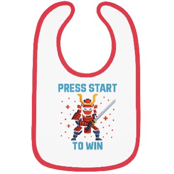 Discover "Pixel Samurai – Press Start to Win" Bibs