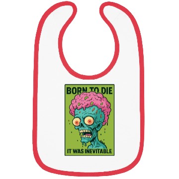 Discover Zombie Head – Born to Die Bibs