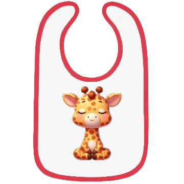 Discover Cute giraffe yoga meditation relaxation chill Bibs