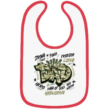 Discover Camo Dad Design Bibs