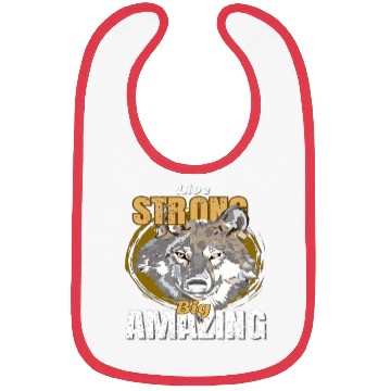 Discover wolf design Bibs