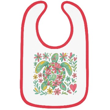 Discover Summer Vacation Sea Turtle Bibs