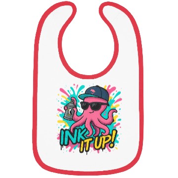 Discover Ink It Up – Cool Graffiti Octopus Street Art Desig Bibs