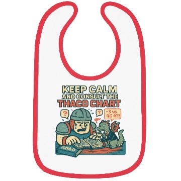 Discover Keep Calm THAC0 Bibs