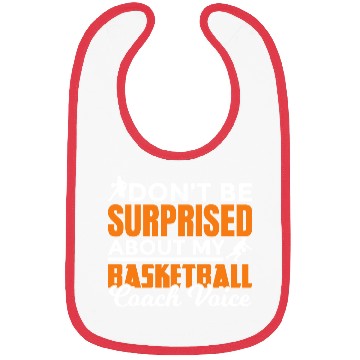 Discover Dont Surprised My Basketball Coach Voice Bibs