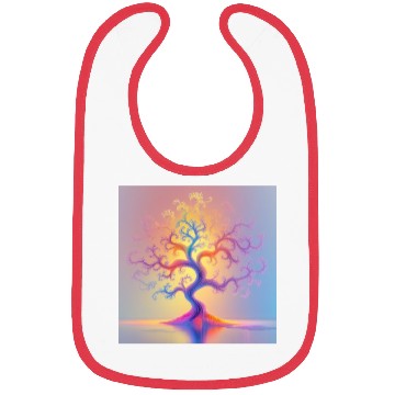 Discover Psychedelic Tree of Light –Minimal Abstract Nature Bibs