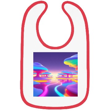 Discover Floating Islands of Light – Psychedelic Minimal Bibs