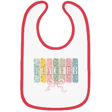 Discover Coquette Teacher Teacher Wildflower Bibs