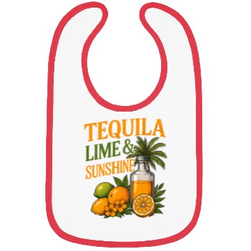 Discover Summer Vacation Tequila Lime Sunshine Bibs