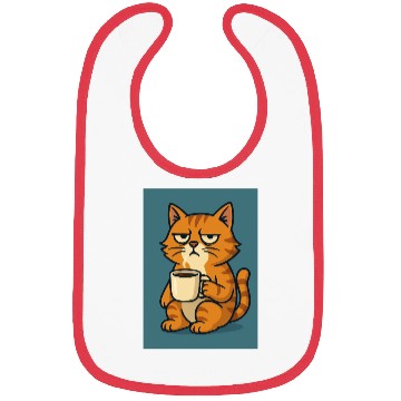 Discover Grumpy Cat with Coffee Bibs