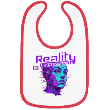 Discover Reality is Overrated – Vaporwave Cyberpunk Bibs