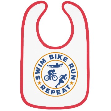 Discover Swim Bike Run Repeat Bibs