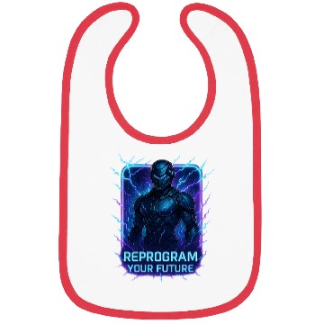 Discover Reprogram Your Future – Futuristic Cyberpunk Robot Bibs