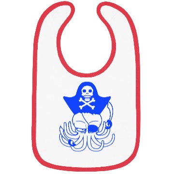 Discover Octopus pirate crew captain sailor buccaneer sail Bibs