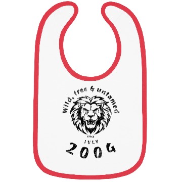 Discover 21st birthday Wild, free & untamed since 07/2004 Bibs