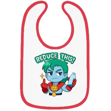 Discover Chibi Style Captain Planet Reduce This!Design Bibs