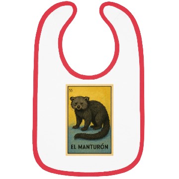 Discover EL MANTURÓN - THE BEARCAT - LA LOTERÍA Bibs