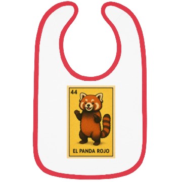 Discover EL PANDA ROJO - THE RED PANDA - LA LOTERÍA Bibs