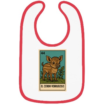 Discover EL CERDO VERRUGOSO - THE WARTY PIG - LA LOTERÍA Bibs