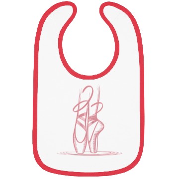 Discover Stylized Ballerina Dancer Ballet Shoes Bibs