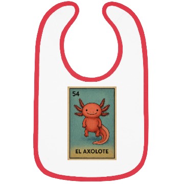 Discover EL AXOLOTE - THE AXOLOTL - LA LOTERÍA Bibs
