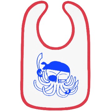 Discover Octopus pirate crew captain sailor buccaneer sail Bibs