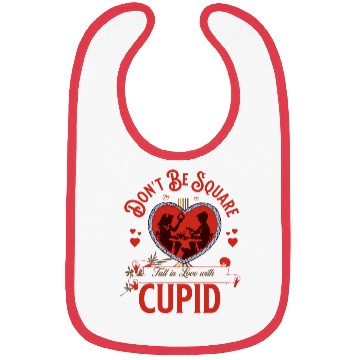 Discover Vintage Dont Be Square Cupid Love Art Bibs