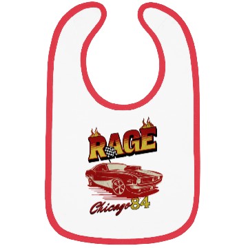 Discover Vintage Rage Chicago 84 Muscle Car Art Bibs