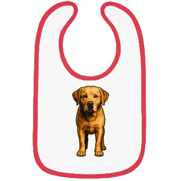 Discover Loyal Labrador – Realistic Dog Portrait Art Bibs