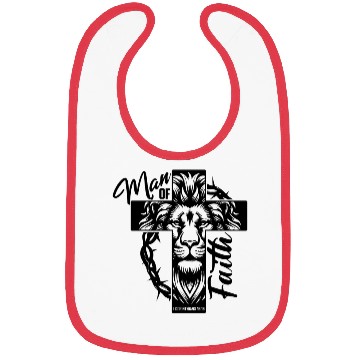 Discover Christian Man of Faith Religious Bibs