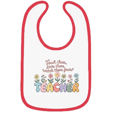 Discover Teach Love Inspire teacher gift Bibs