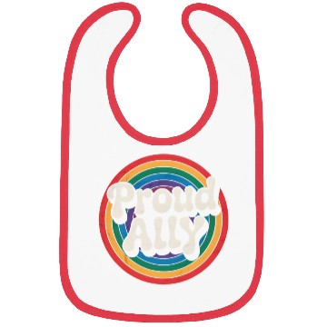 Discover Proud Ally LGBTQ Pride Rainbow Bibs