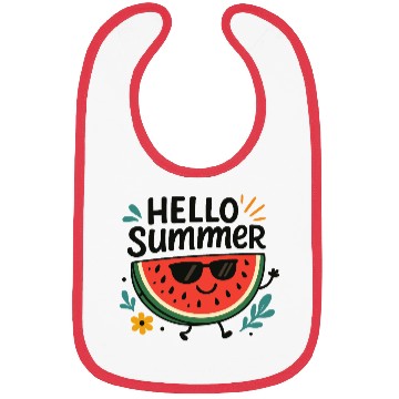 Discover Hello Summer Watermelon Fun Bibs