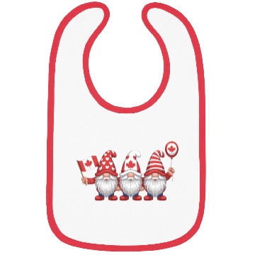 Discover Canada Gnomes with Flag Bibs