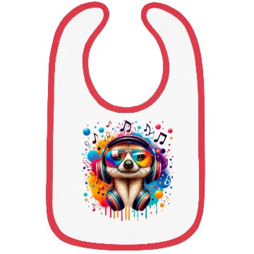 Discover Meerkish Beats Colorful Bibs