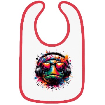 Discover Turtle Beats Colorful Bibs