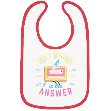 Discover 80s Music Is The Answer Bibs