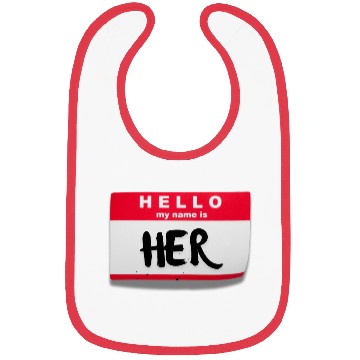 Discover HELLO, I’M HER.™ Bibs