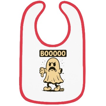 Discover Angry Ghost – BOOOOO thumbs-down Bibs