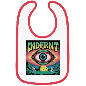 Discover Psychedelic Space Eye – Trippy Cosmic Poster Art Bibs