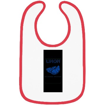 Discover Funny Blue Lemon Slice - Sour Face Escape Bibs