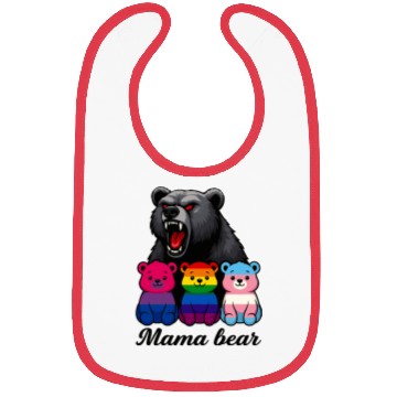 Discover Mama Bear Pride Cubs Bibs