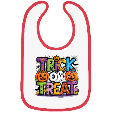 Discover Trick or Treat Halloween Ghost Pumpkin Bibs