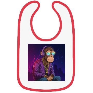 Discover Chill Vibes Gorilla Art Bibs
