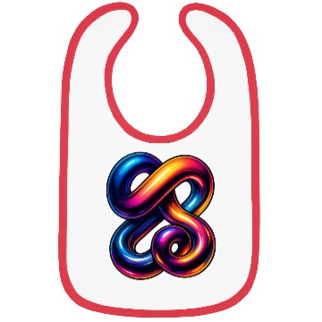 Discover Neon Chrome Fusion – 3D Gradient Tangle Streetwear Bibs