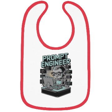 Discover Prompt Engineer AI Robot Programmer Tech Nerd Bibs